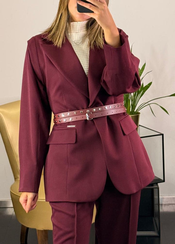 Blazer Estruturado c/ Cinto SAHOCO