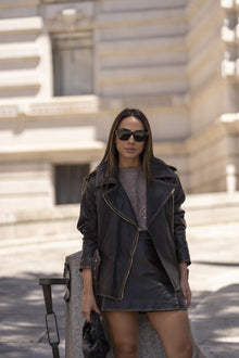  Casaco Biker em Pele SAHOCO