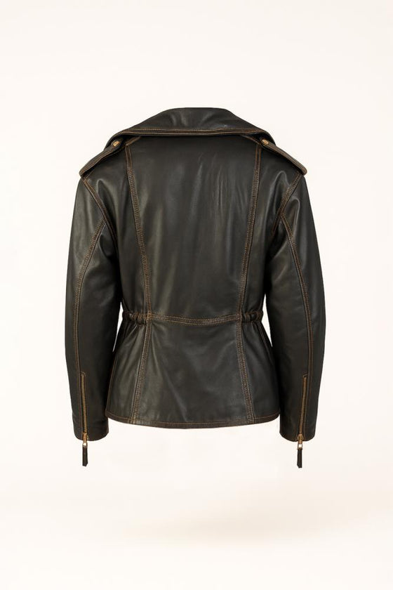 Casaco Biker em Pele SAHOCO
