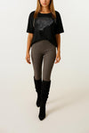 Calça Legging Efeito Suede SAHOCO