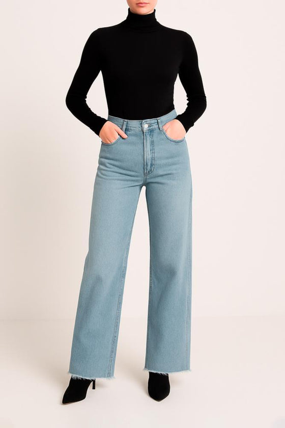 Calça Jeans Wide Leg SAHOCO