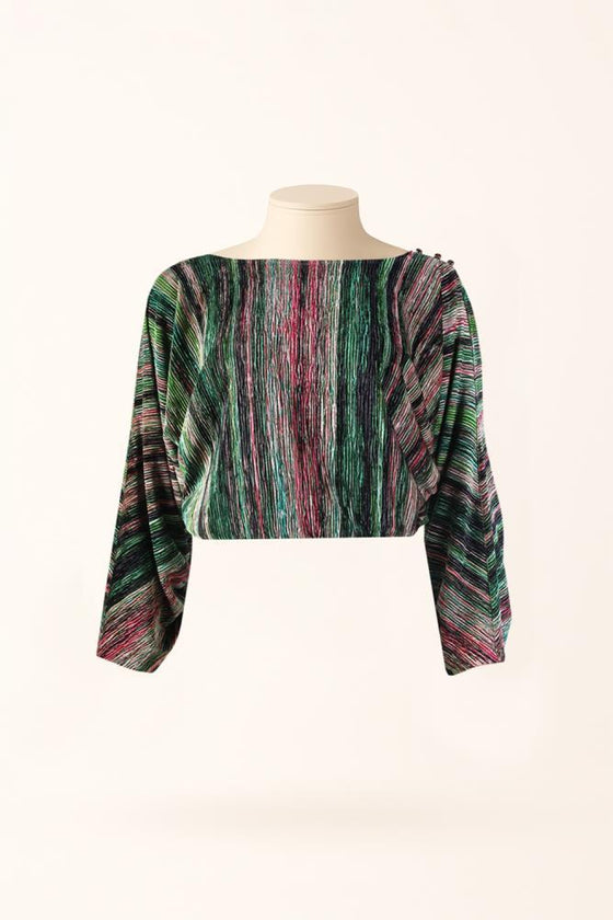 Camisola Cropped Veludo Canelado SAHOCO