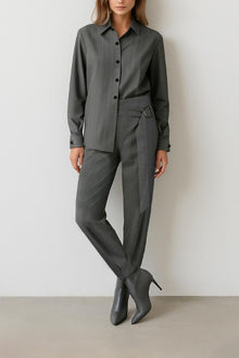  Camisa Alfaiataria Risca Giz SAHOCO