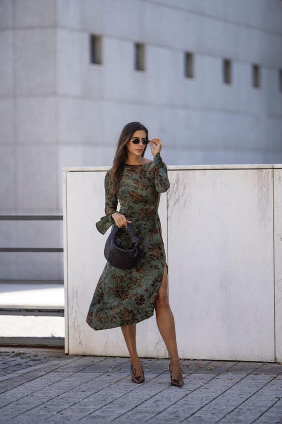 Vestido Midi Nó Frontal SAHOCO