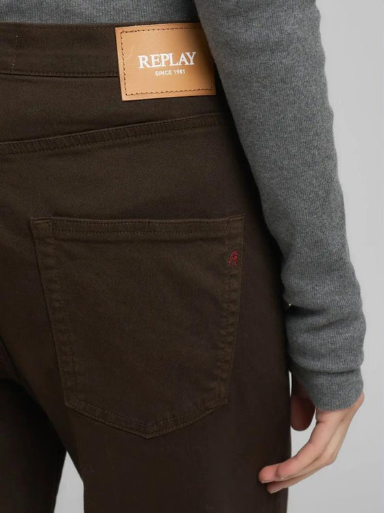 Calça BROWN MELJA RELAXED-FIT REPLAY
