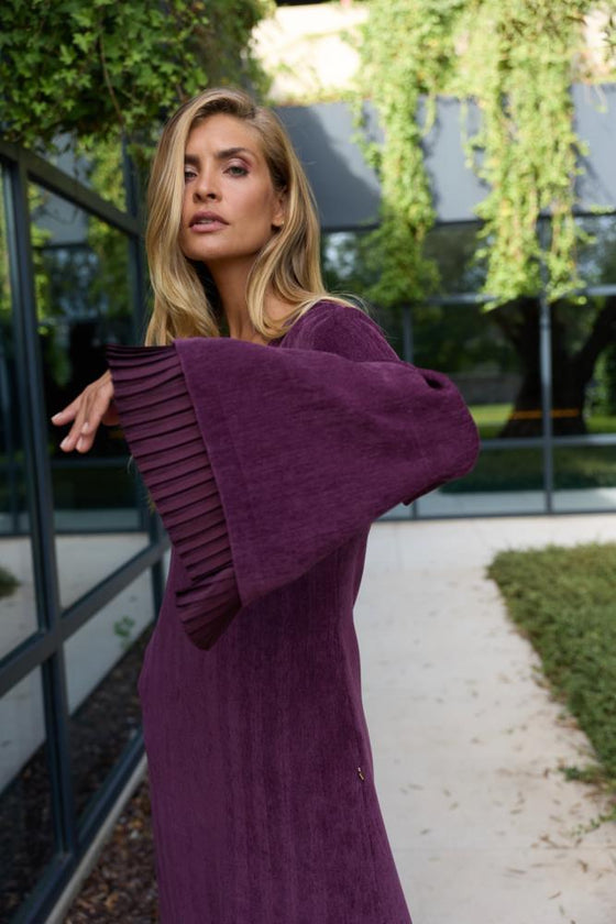 Vestido Duplo Plissado SWALLOW