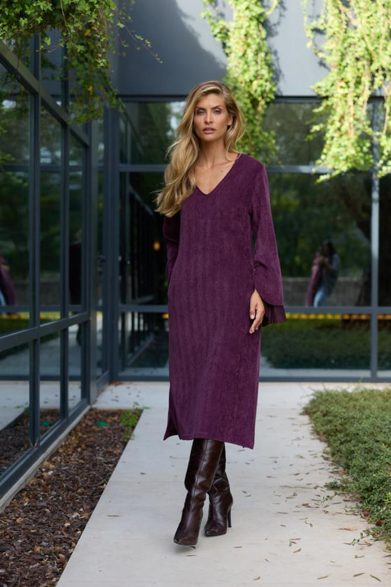 Vestido Duplo Plissado SWALLOW