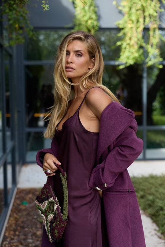 Vestido Duplo Plissado SWALLOW