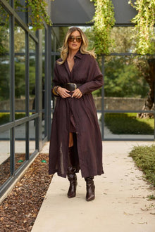  Vestido Camiseiro Maxi SWALLOW