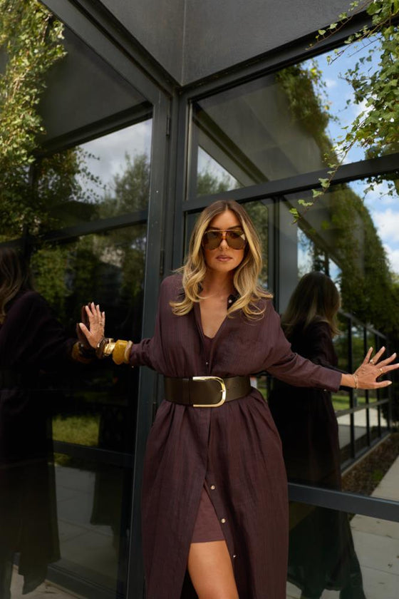 Vestido Camiseiro Maxi SWALLOW