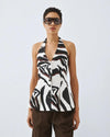 Colete Peplum Estampado ACCESS