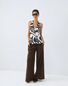 Colete Peplum Estampado ACCESS