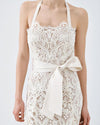 Vestido Midi Renda com Cinto ACCESS