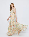 Vestido Longo Floral Folhos ACCESS