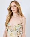 Vestido Longo Floral Folhos ACCESS