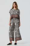 Calça Wide Leg Tribal Linho BSB