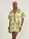 Camisa Linho Estampada COLCCI
