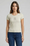 T-Shirt BASIC Canelada Strass FRACOMINA