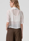 Camisa Cropped Sobreposição FRACOMINA