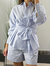 Camisa Riscas com Faixa FRACOMINA