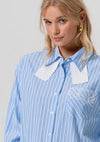 Camisa Longa Riscas Oversized FRACOMINA