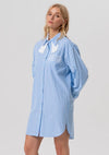 Camisa Longa Riscas Oversized FRACOMINA