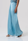 Calças Palazzo Cetim Sky FRACOMINA