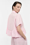 Camisa Cropped com Folhos IMPERIAL