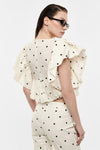 Top Cropped Balloon Bolinhas IMPERIAL