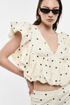 Top Cropped Balloon Bolinhas IMPERIAL