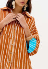 Camisa Over Riscas DUO LANÇA PERFUME