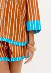 Camisa Over Riscas DUO LANÇA PERFUME
