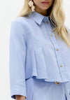 Camisa Crop Pregas LANÇA PERFUME