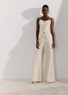 Calça Wide Leg Botão LANÇA PERFUME