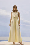 Vestido Longo Detalhes Metal LANÇA PERFUME