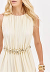 Vestido Longo Detalhes Metal LANÇA PERFUME