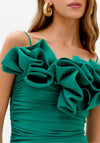 Vestido Franzido Folhos LANÇA PERFUME