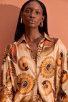 Camisa Alongada Estampada LANÇA PERFUME