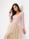 Camisola Malha Canelada Riscas SAHOCO
