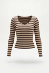 Camisola Malha Canelada Riscas SAHOCO