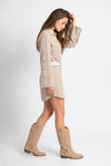 Camiseiro/Vestido Riscas Cinto SAHOCO
