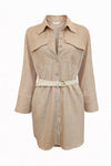 Camiseiro/Vestido Riscas Cinto SAHOCO