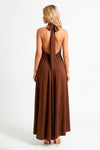 Vestido Halter Acetinado SAHOCO
