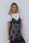 Vestido c/ T-Shirt Renda SWALLOW