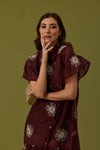 Vestido Midi Bordado SWALLOW
