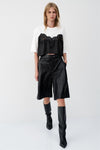 T-Shirt Cropped Renda e Lantejoulas BSB