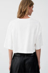 T-Shirt Cropped Renda e Lantejoulas BSB