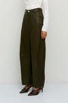 Calça Wide Leg Efeito Pele BSB