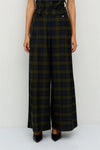 Calça Xadrez Wide Leg BSB
