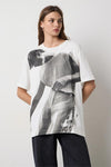 T-Shirt Oversized Estampada Strass BSB
